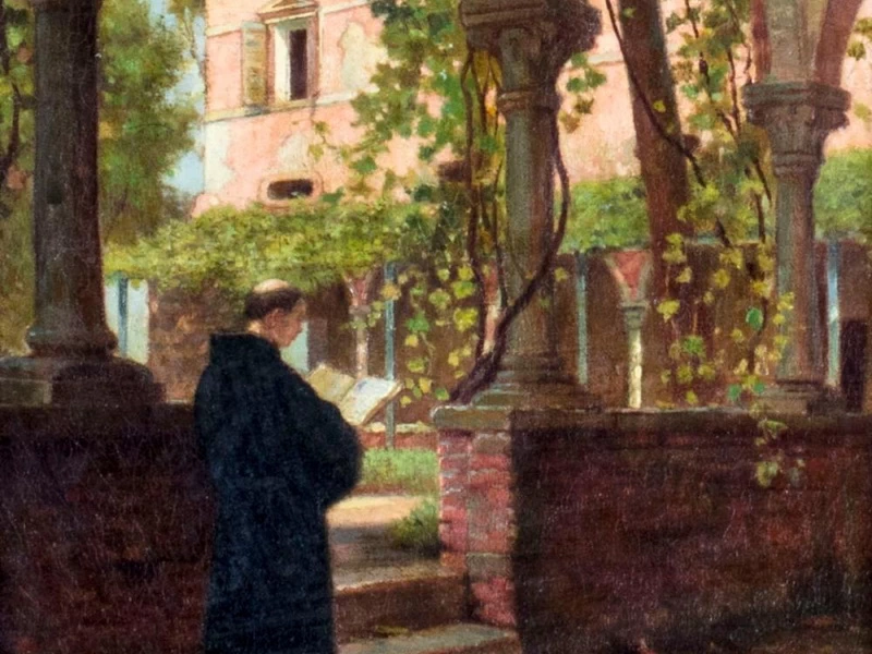 1830-George Henry Yewell - Scena del monastero